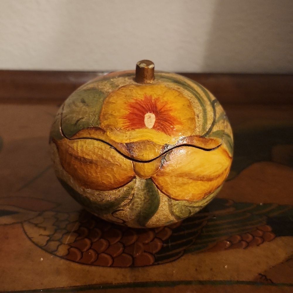 Gourd Tropical Trinket Box